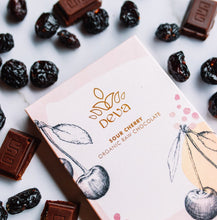 Load image into Gallery viewer, Deva Cacao Raw Chocolate Sour Cherry 85gm