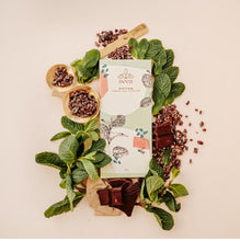 Load image into Gallery viewer, Deva Cacao Mint with Nibs Raw Chocolate 85gm
